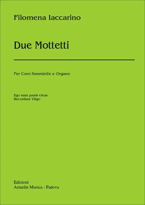 Armelin Musica Due Mottetti noty sborové 2 moteta