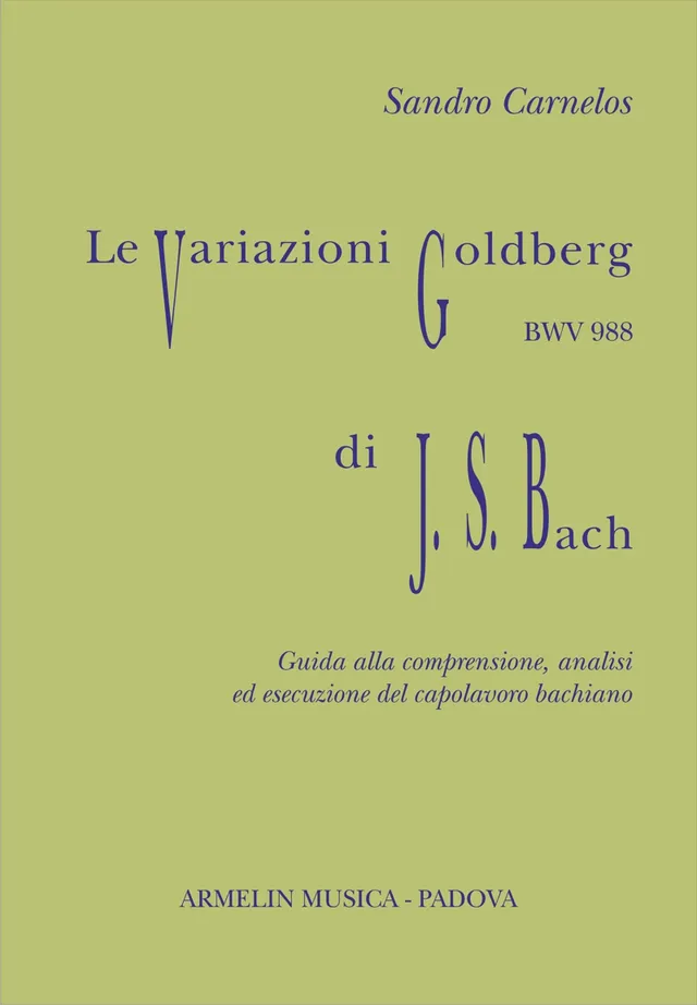 Armelin Musica Le Variazioni Goldberg di Johann Sebastian Bach partitura