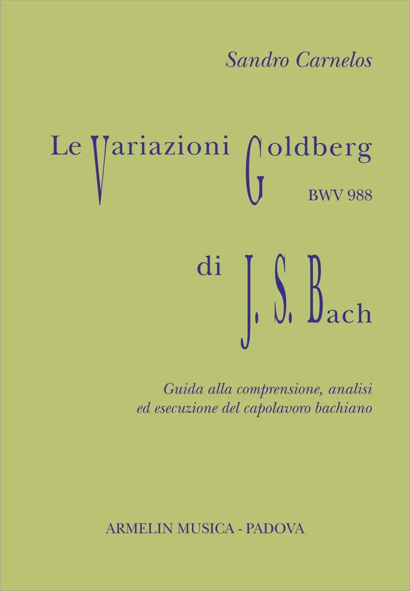 Armelin Musica Le Variazioni Goldberg di Johann Sebastian Bach partitura