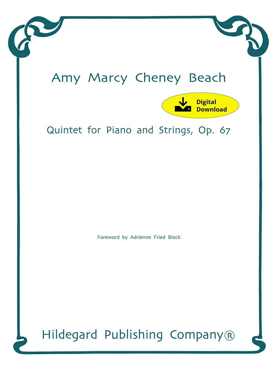 Hildegard Publishing Quintet Op. 67 Amy Beach noty digitální