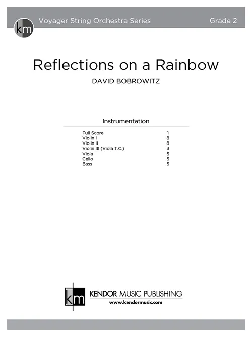 Kendor Music Reflections on a Rainbow partitura balada