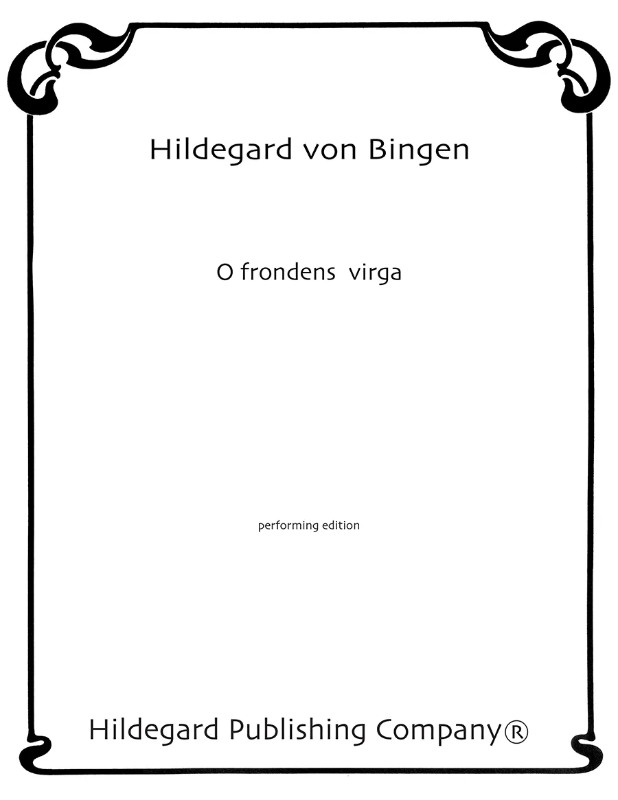 Hildegard Publishing O Frondens Virga noty antifona 10 kusů