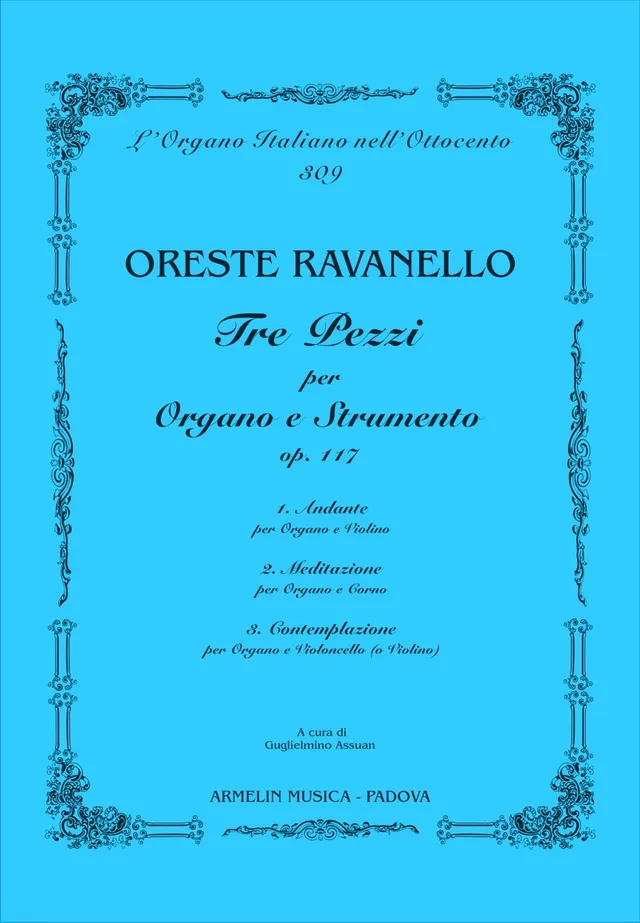 Armelin Musica Tre pezzi per organo e strumento op. 117 noty