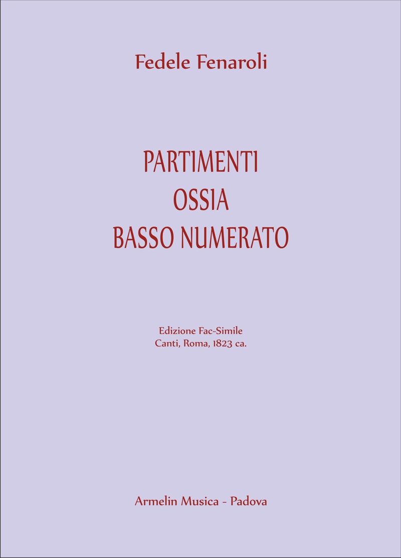 Armelin Musica Partimenti Basso numerato noty pro cembalo