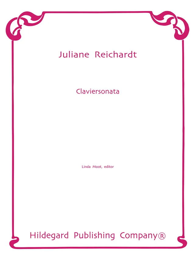 Hildegard Claviersonata Reichardt noty G dur klavír