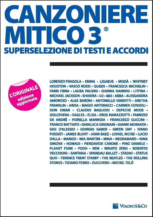 Volonte Canzoniere Mitico 3 zpěvník 3. díl