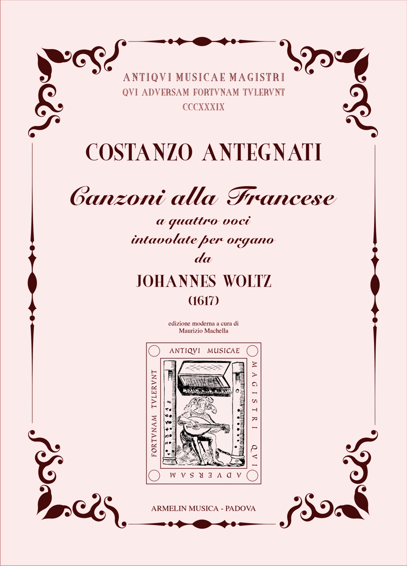 Armelin Musica Woltz Canzoni francese 1617 noty varhany