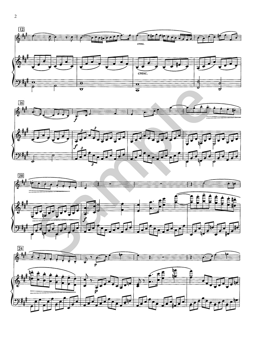 Hildegard Publishing Farrenc Sonata Op.39 noty housle klavír