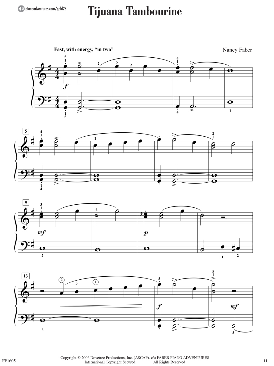 Piano Adventures Level 2B Gold Star Performance klavírní škola s audiem