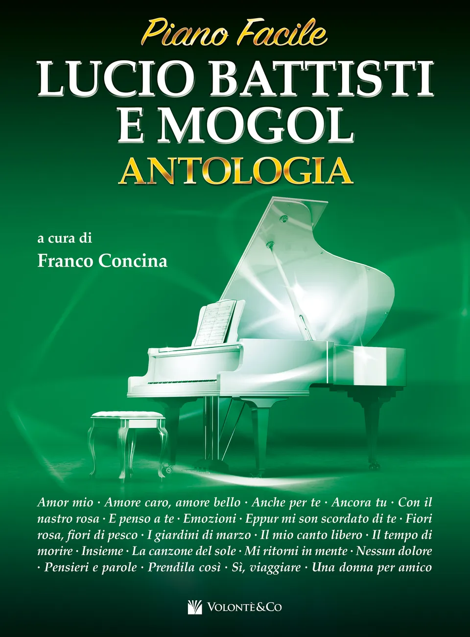 Volonte & Co Antologia Lucio Battisti e Mogol noty pro klavír