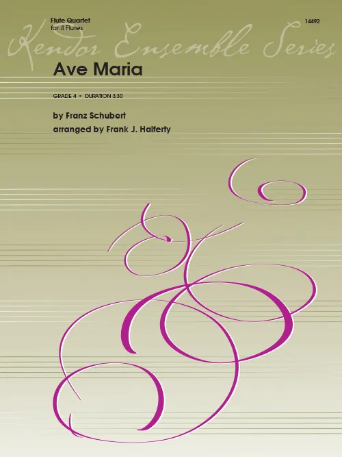 Kendor Music Ave Maria Schubert noty pro flétnový kvartet