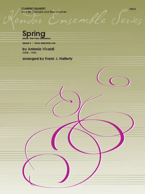 Kendor Music Spring noty pro klarinetový kvartet grade 4