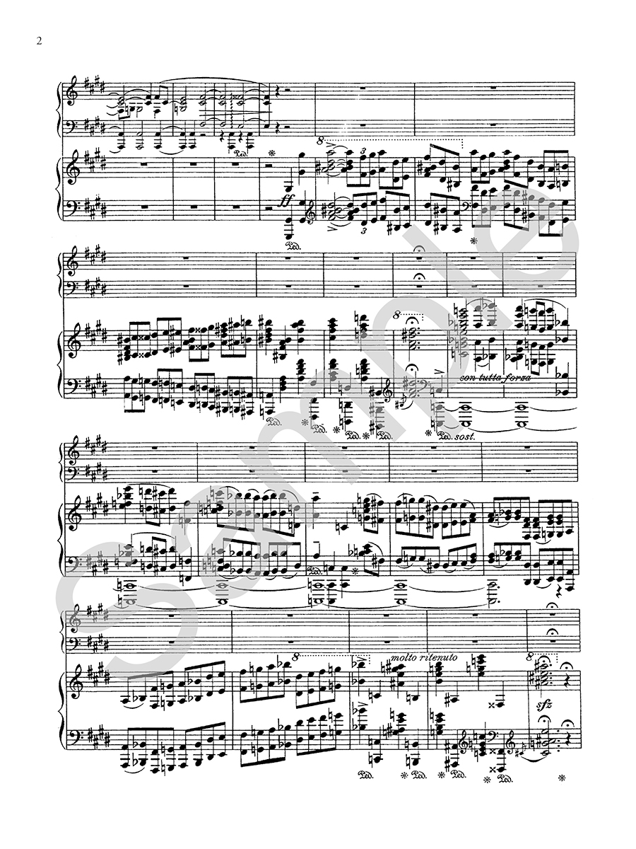 Hildegard Publishing Company Piano Concerto Op. 45 Beach noty 2 klavíry