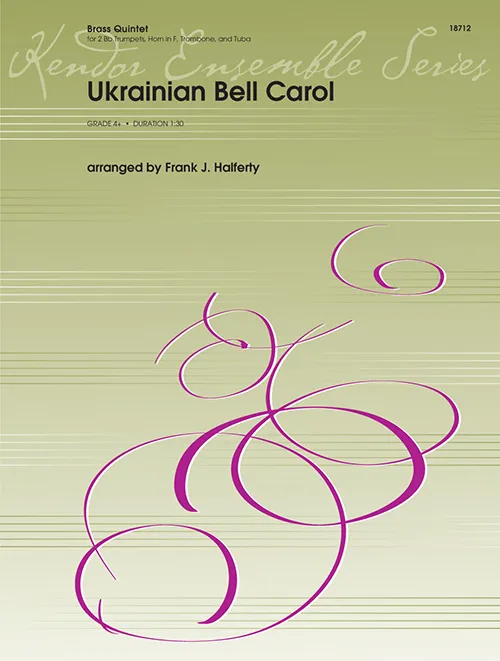 Kendor Music Ukrainian Bell Carol noty brass kvintet vánoční