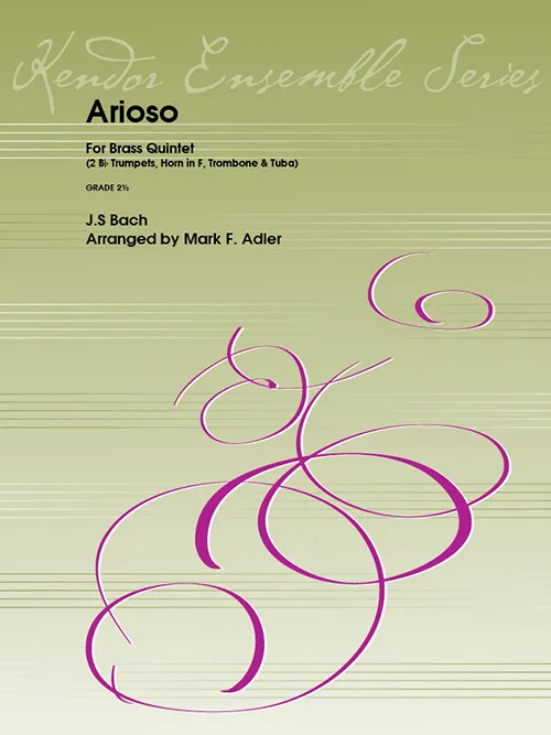 Kendor Music Arioso noty pro orchestr Bach lyrická
