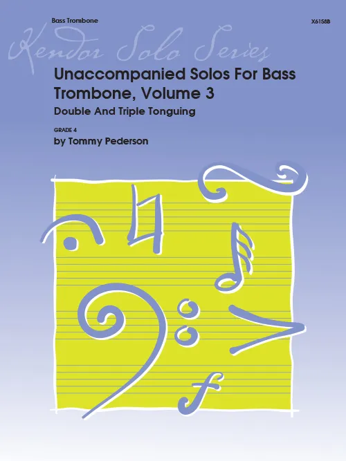 Kendor Music Unaccompanied Solos Bass Trombone Vol.3 noty dvojitý jazyk