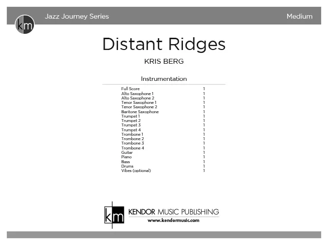Kendor Distant Ridges partitura pro alt saxofon