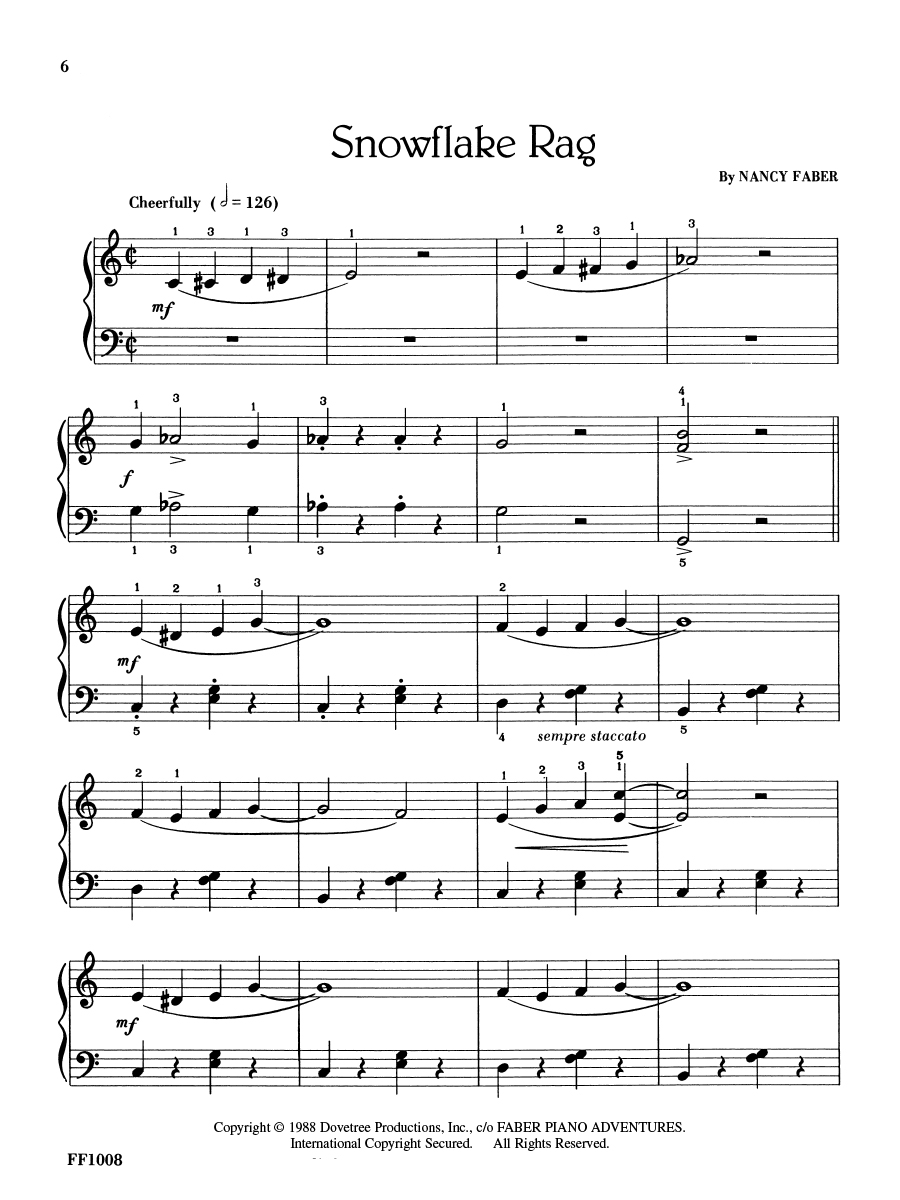 Faber FunTime Piano Ragtime & Marches noty pro klavír recitál