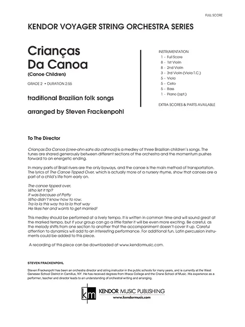 Kendor Music Criancas Da Canoa partitura 2:55