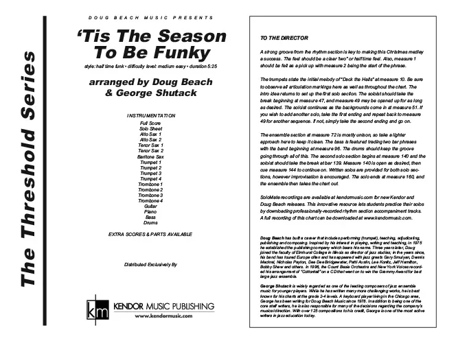 Kendor Music Tis The Season To Be Funky partitura Full Score