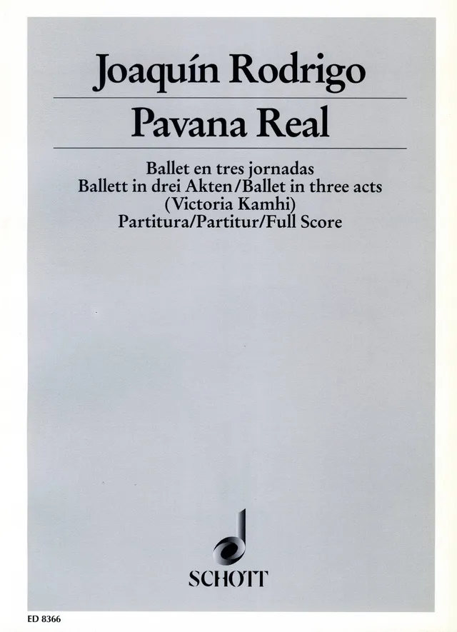 Ediciones Joaquín Rodrigo Pavana real partitura orchestr