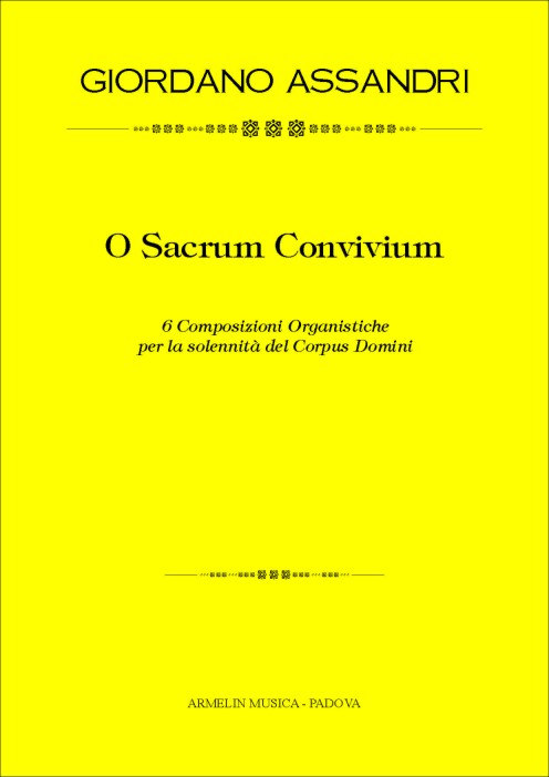 Armelin Musica O Sacrum Convivium noty pro sbor
