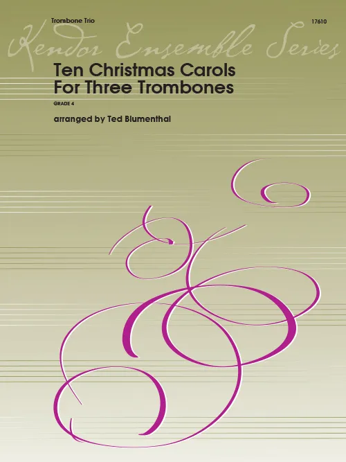 Kendor Music Ten Christmas Carols noty 3 trombony