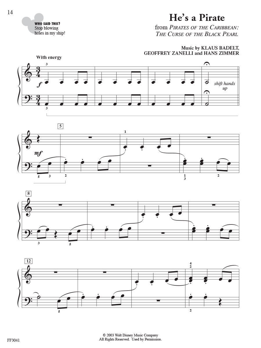 Faber Piano Adventures ShowTime Piano Disney noty level 2A