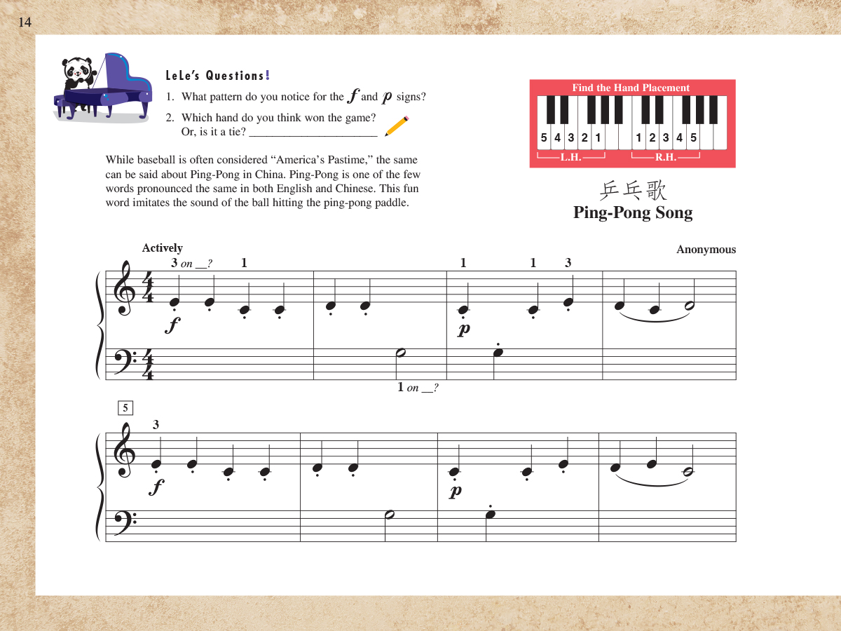Faber Piano Adventures PreTime Music from China noty na klavír
