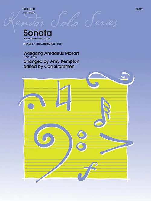 Kendor Music Sonata noty pro pikolu K. 370
