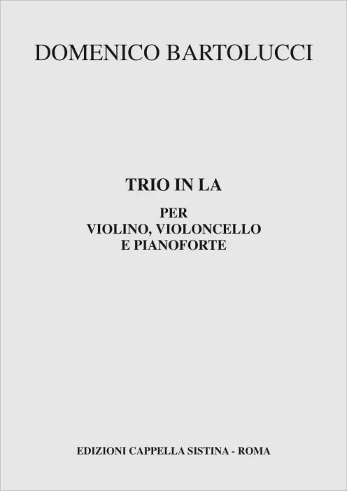 Armelin Musica Trio in La noty pro trio