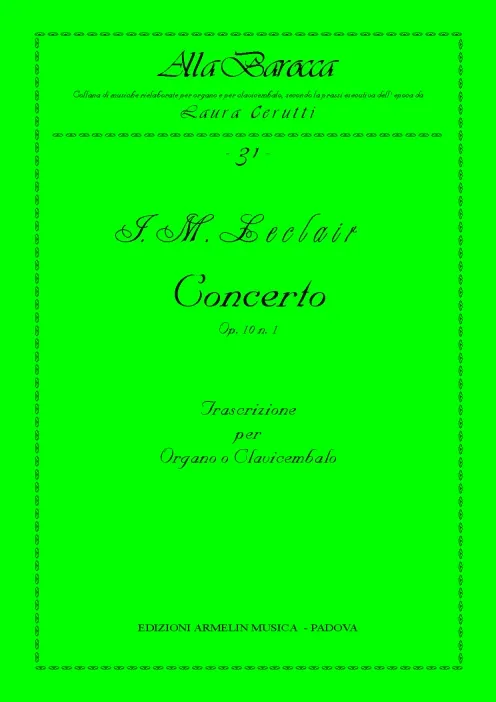 Armelin Musica Concerto op. 10 n. 1 noty pro výuku