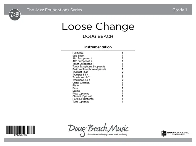 Kendor Loose Change partitura pro orchestr swingová