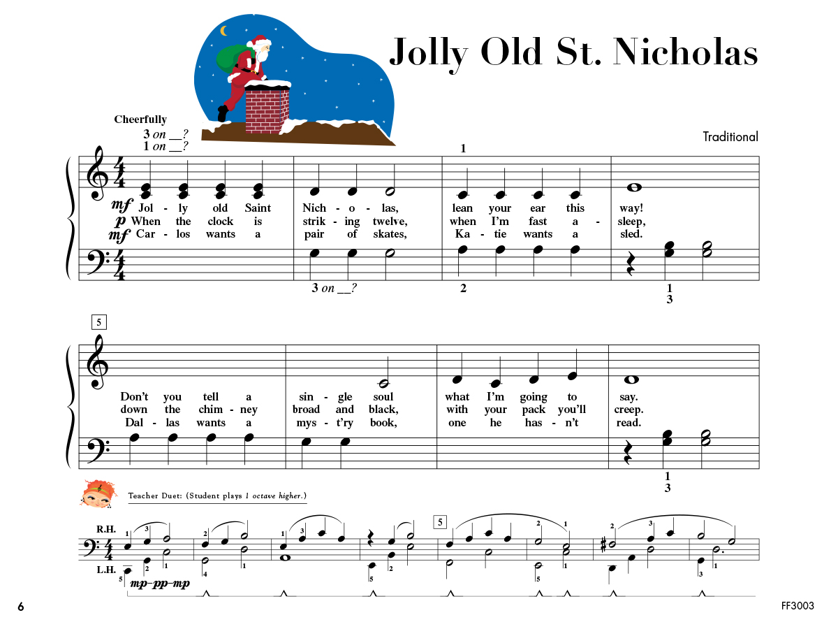 My First Piano Adventure Christmas C noty pro děti