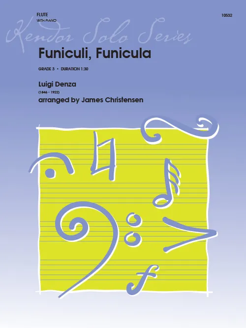 Kendor Music Funiculi, Funicula noty flétna klavír