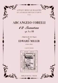 Armelin Musica 12 Sonatas op. I & III noty barokní