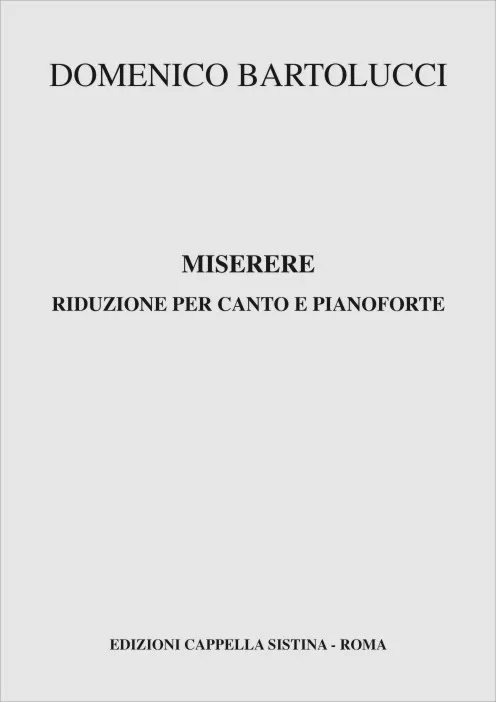 Armelin Musica Miserere noty sbor duchovní