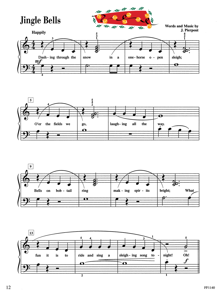 Faber Piano Adventures Level 2B Christmas noty koledy