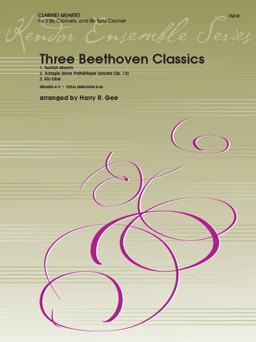 Kendor Music Three Beethoven Classics noty kvartet 8:45