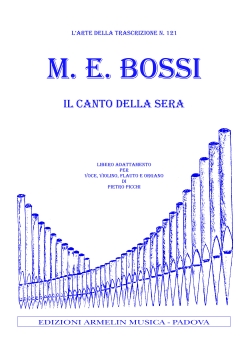 Armelin Musica Il Canto della Sera noty zpěv