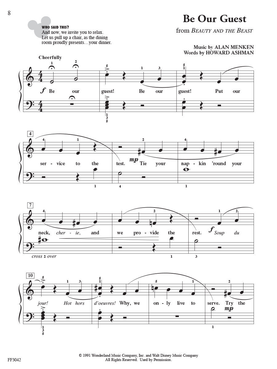 Faber Piano Adventures ChordTime Piano Disney noty filmové