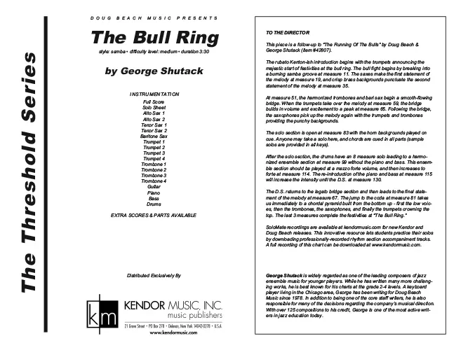 Kendor Music The Bull Ring partitura samba pro orchestr