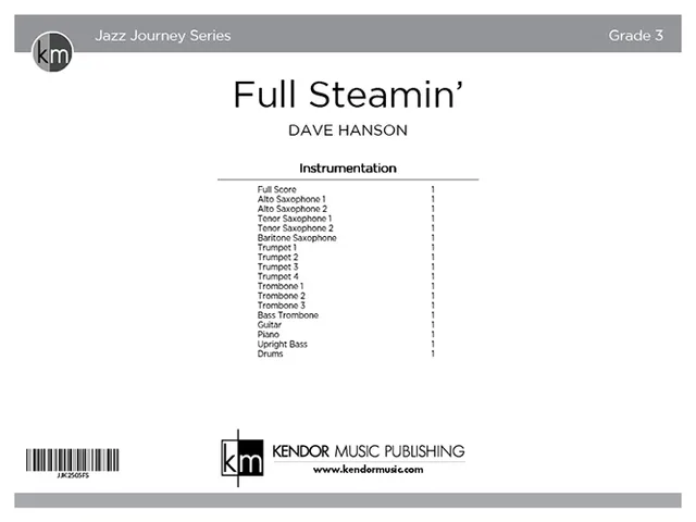 Kendor Music Full Steamin' noty partitura swing
