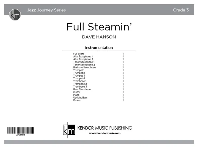 Kendor Music Full Steamin' noty partitura swing