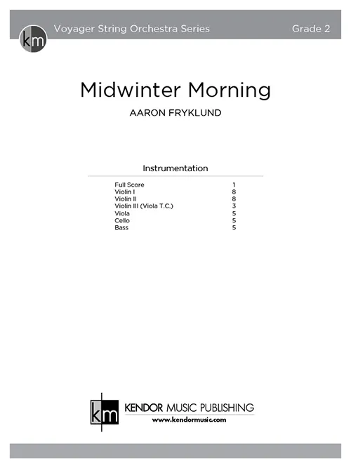 Kendor Music Midwinter Morning noty partitura smyčce