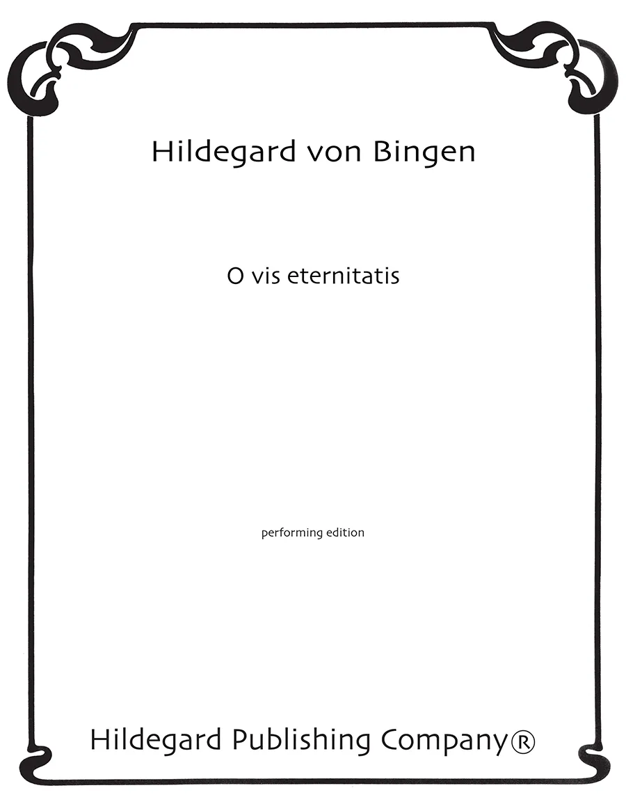Hildegard Publishing O vis eternitatis noty chorál 10 ks