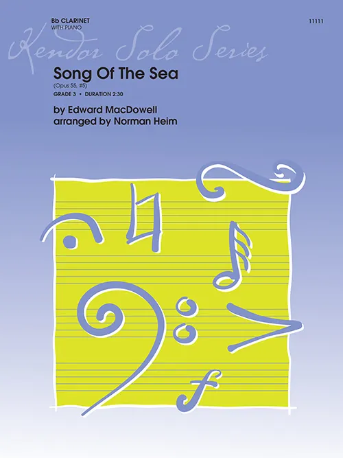 Kendor Music Song Of The Sea noty pro klarinet a klavír