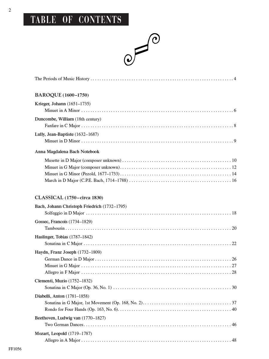 Faber Piano Literature 3 partitura klasický repertoár