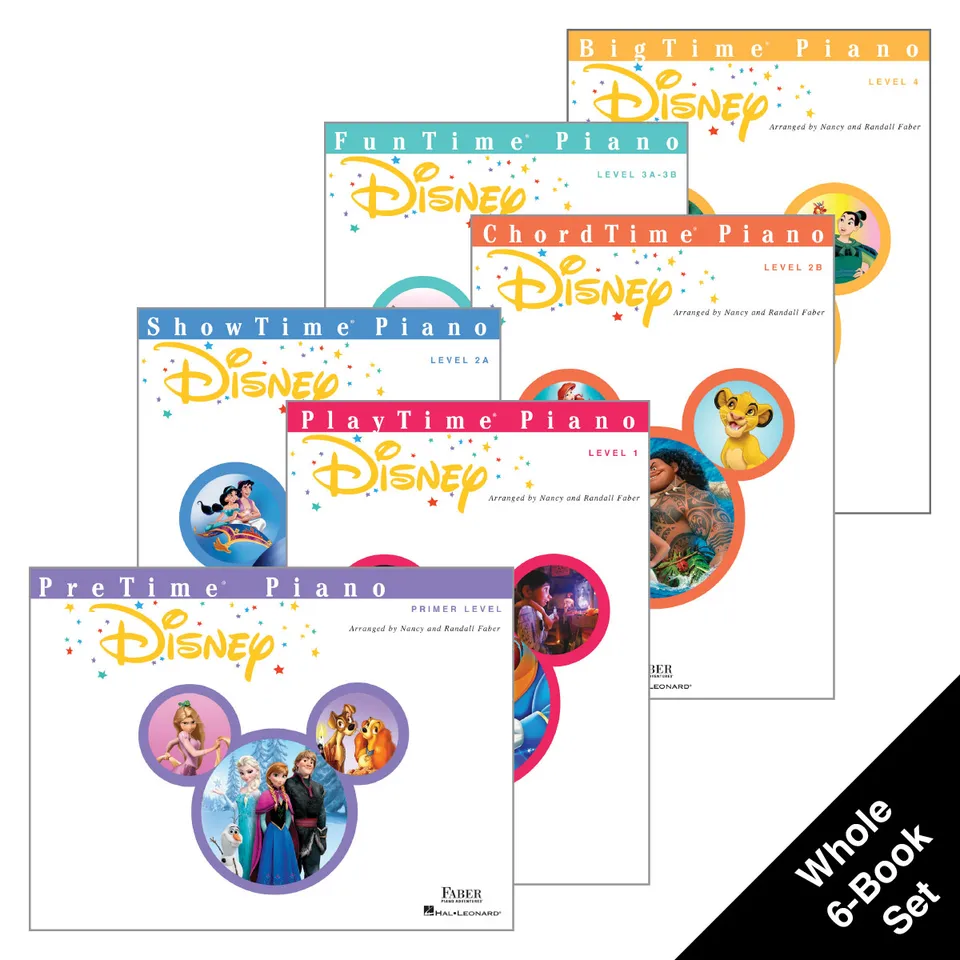 Faber Piano Adventures Disney Set noty 6 sešitů hity