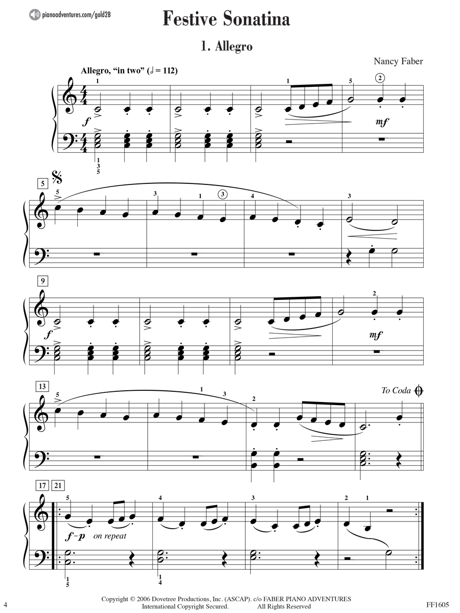 Piano Adventures Level 2B Gold Star Performance klavírní škola s audiem